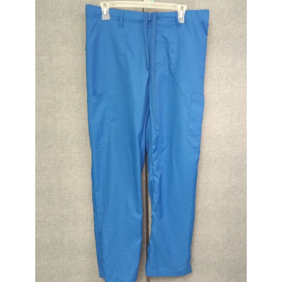 WonderWink Men's Wonder Tech Blue Clinical Scrubs Pants with Elastic Waist - Picture 1 of 4
